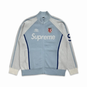 Umbro Zip Up Sweater Light Blue