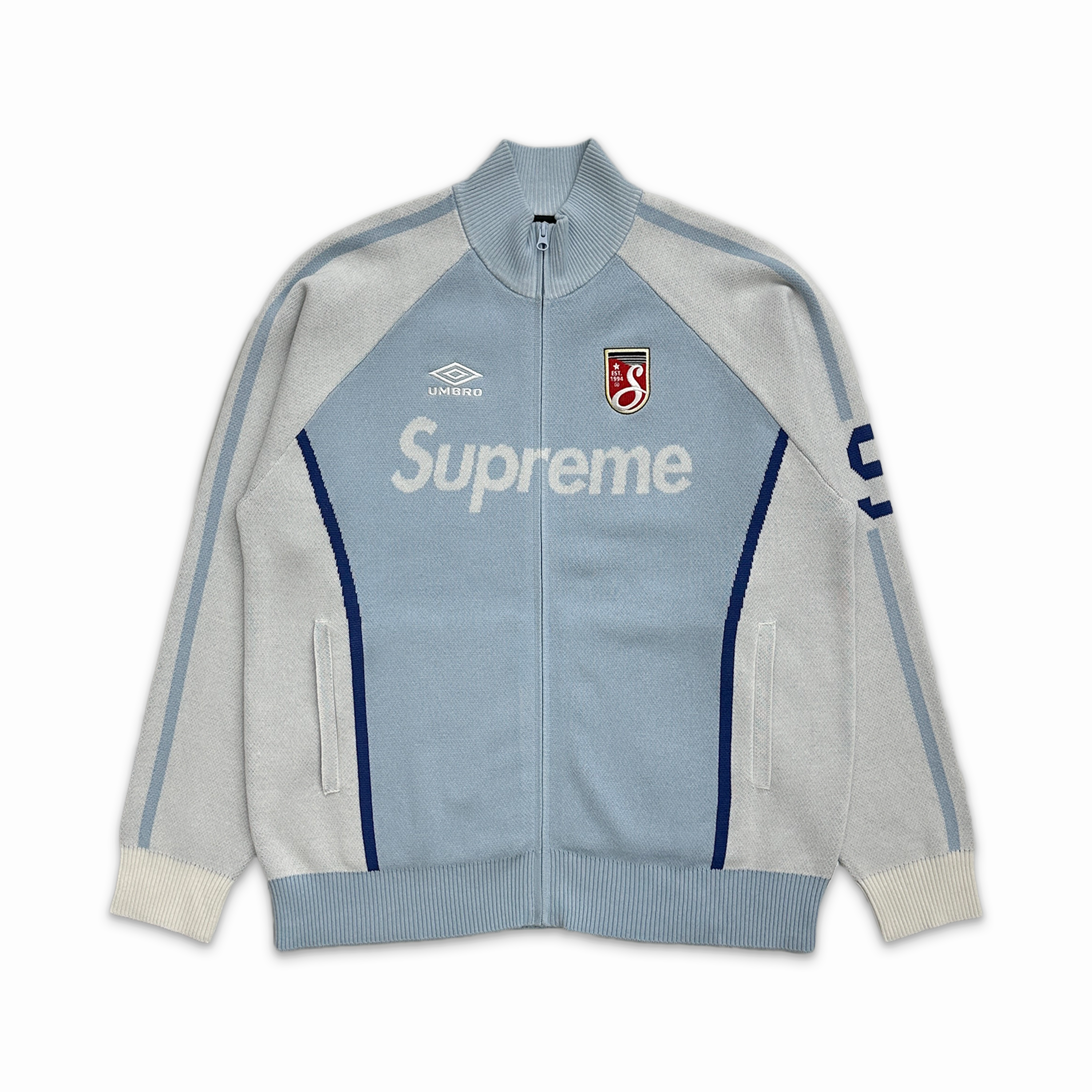 Umbro Zip Up Sweater Light Blue