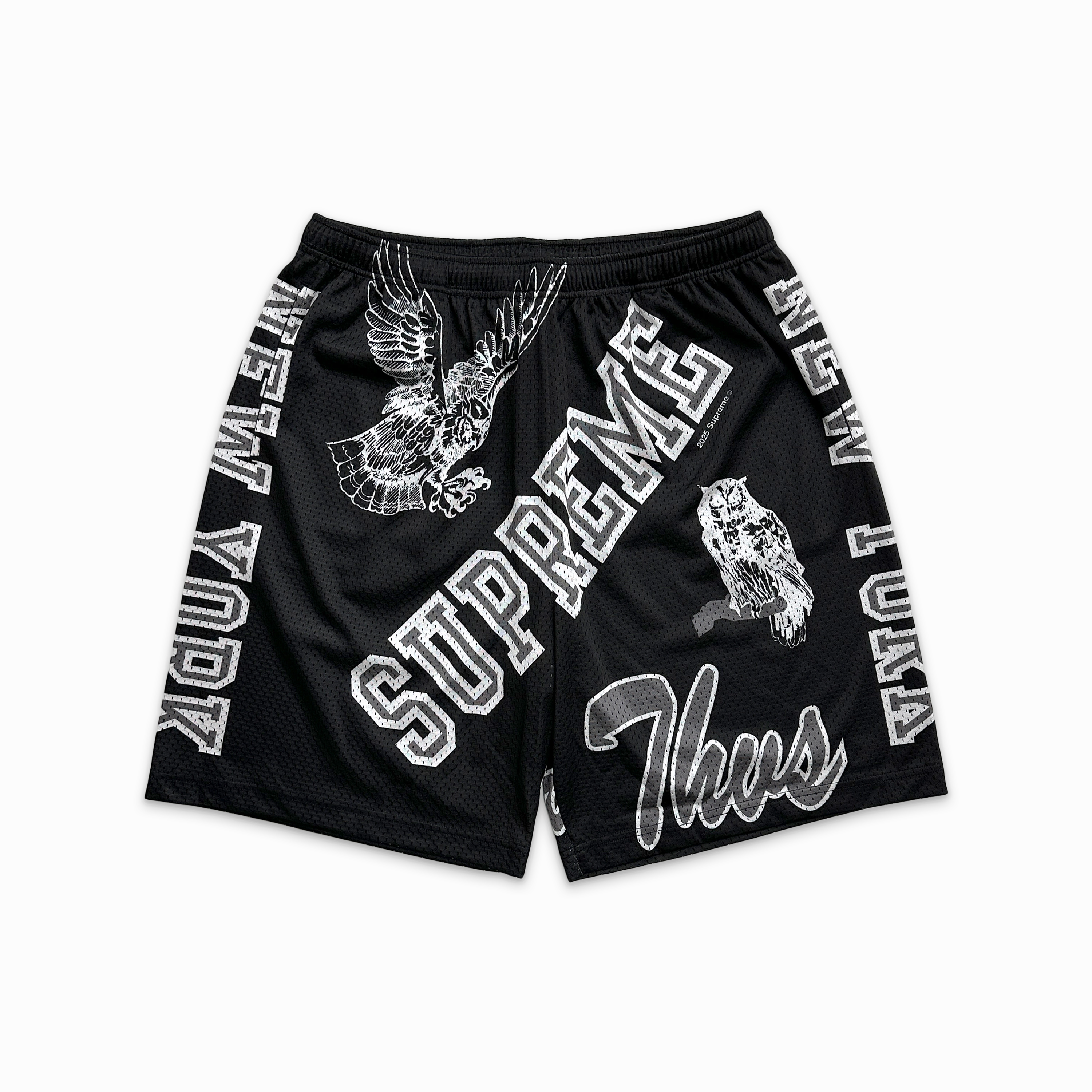 Varsity Mesh Shorts Black