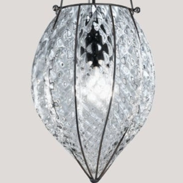 Venetian Ceiling Light With Glass Diffuser