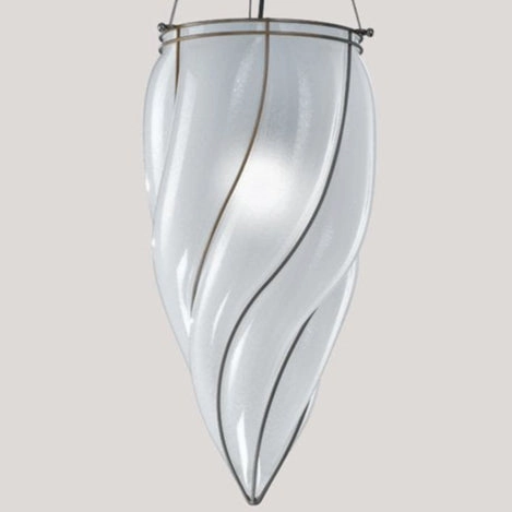 Venetian Ceiling Light With Glass Diffuser