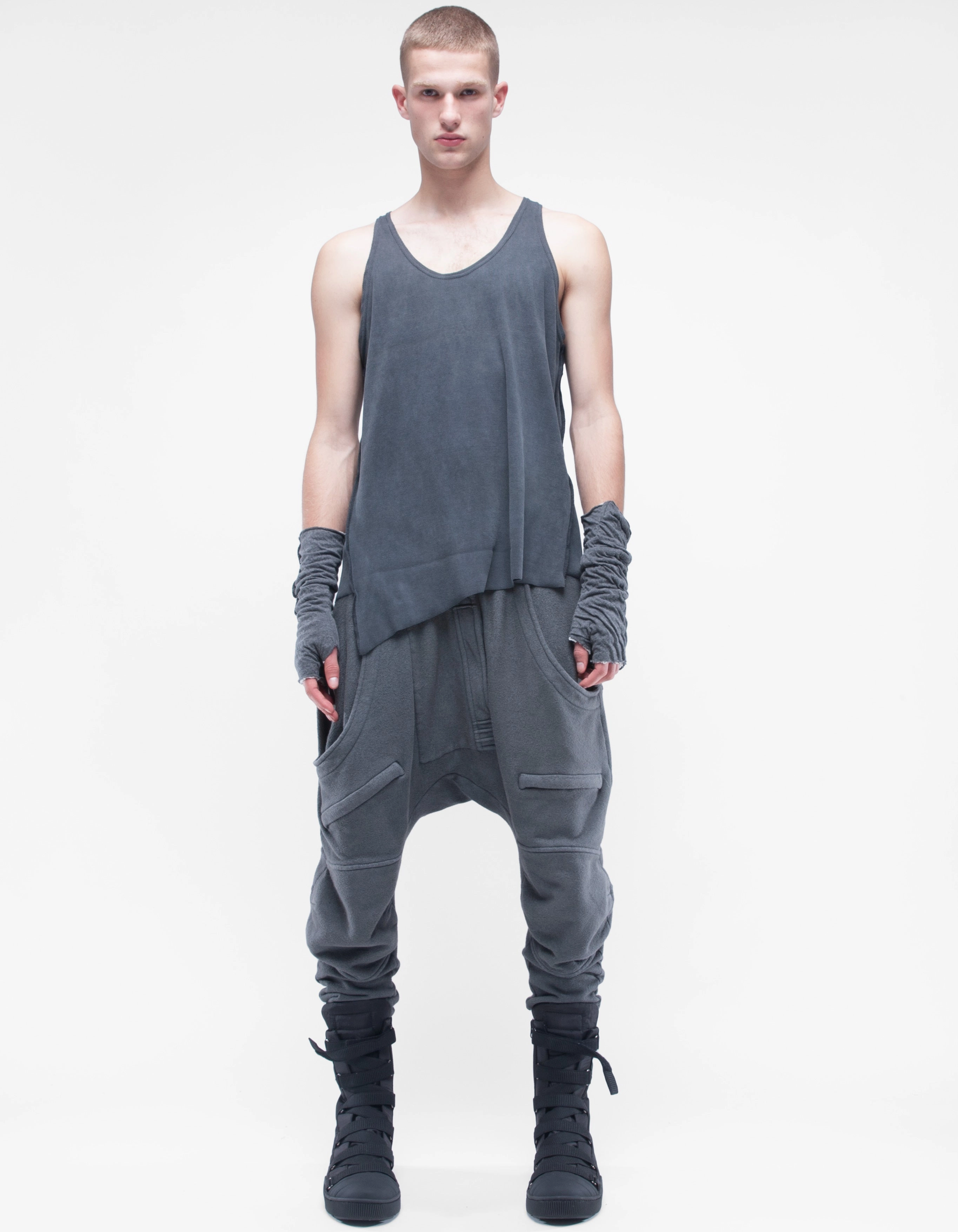 VEST RIB GREY