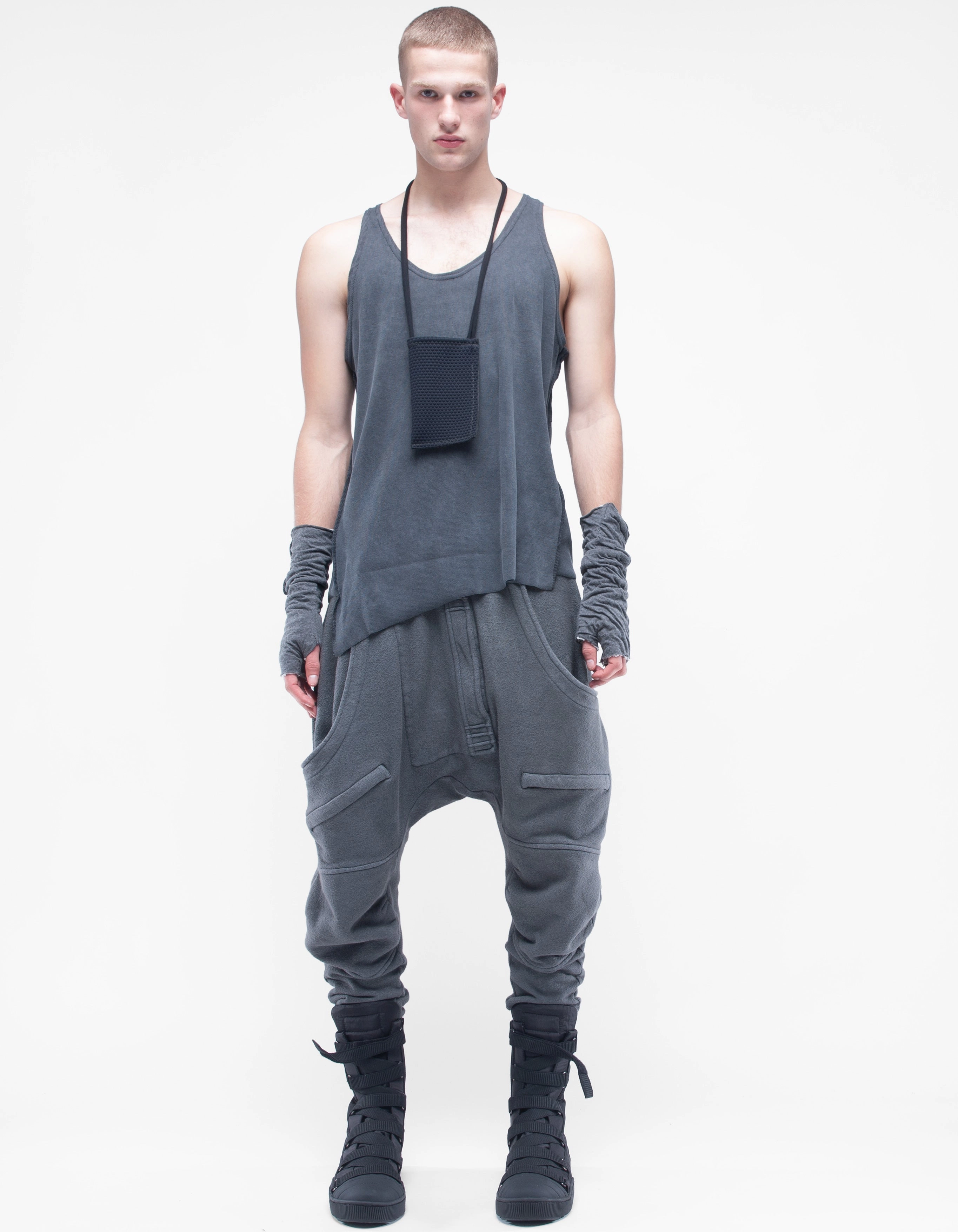 VEST RIB GREY