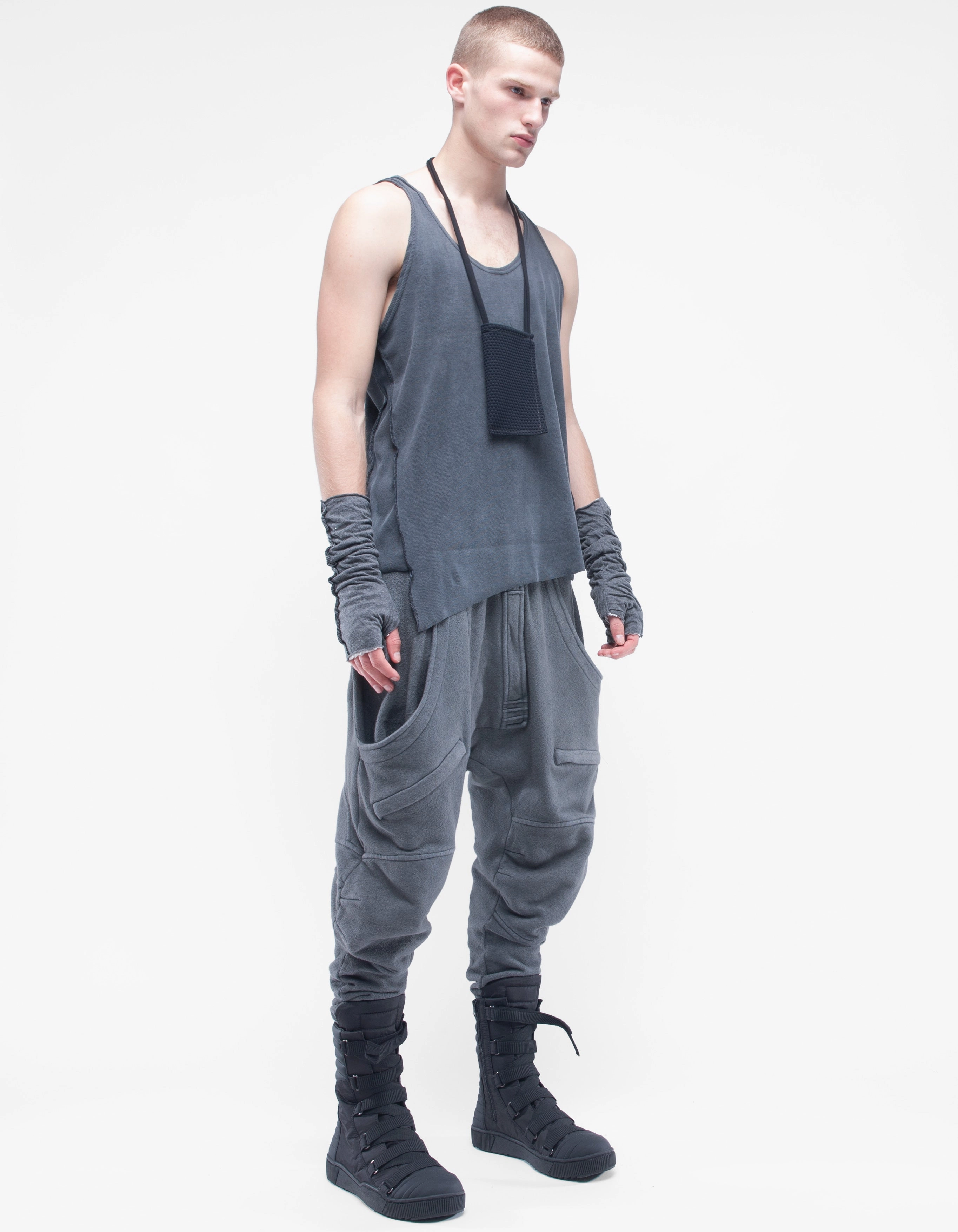 VEST RIB GREY