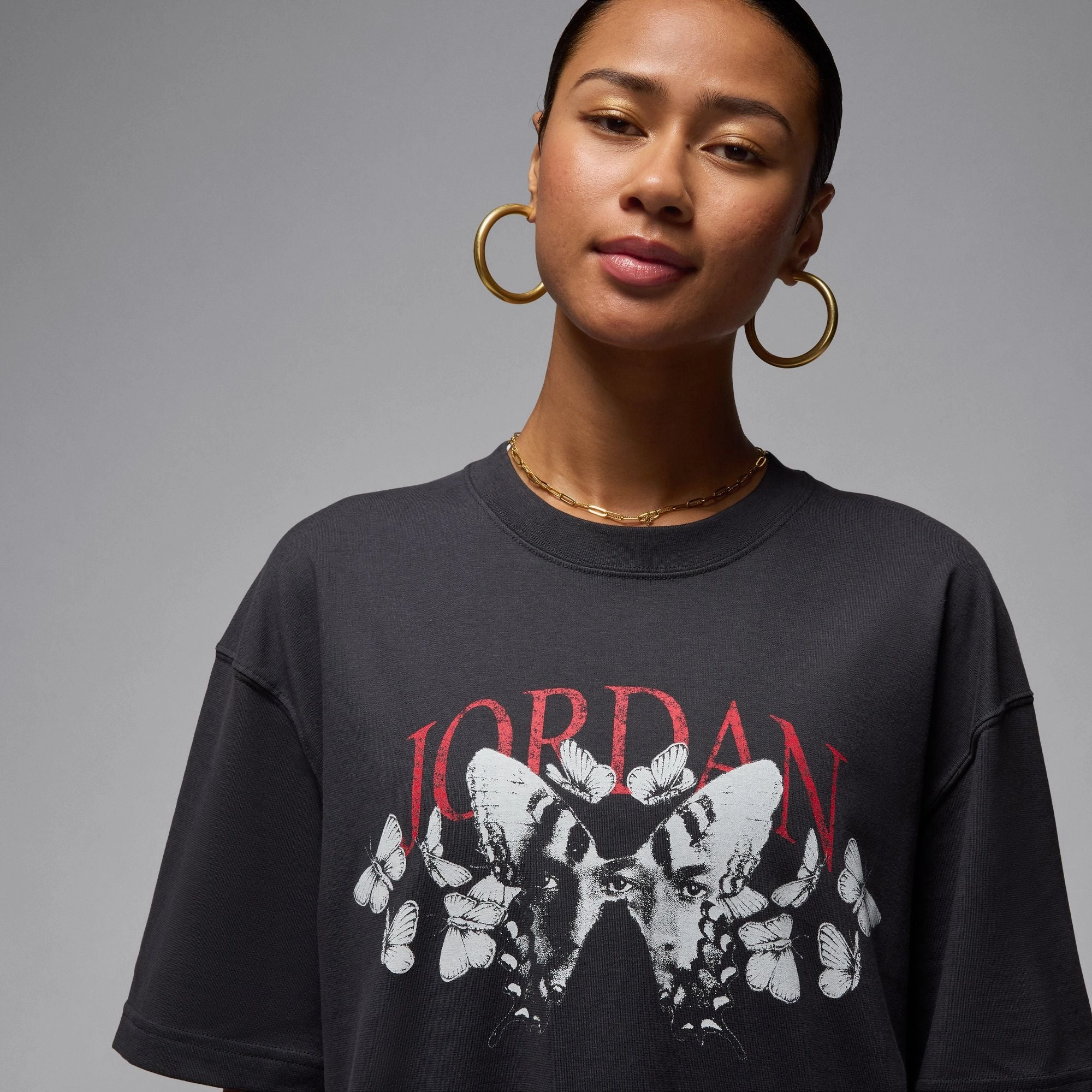 W JORDAN OVERSIZED GRAPHIC SHIRT OFF NOIR