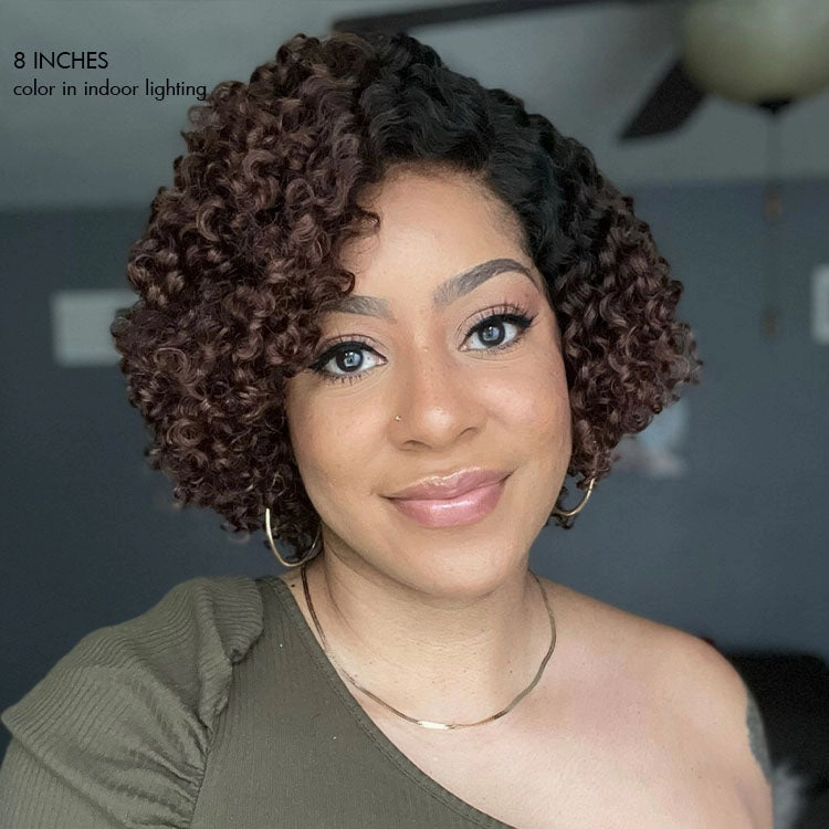 Weekly Special | Ombre Brown Fluffy Kinky Curl Glueless Minimalist HD Lace Wig Ready to Go