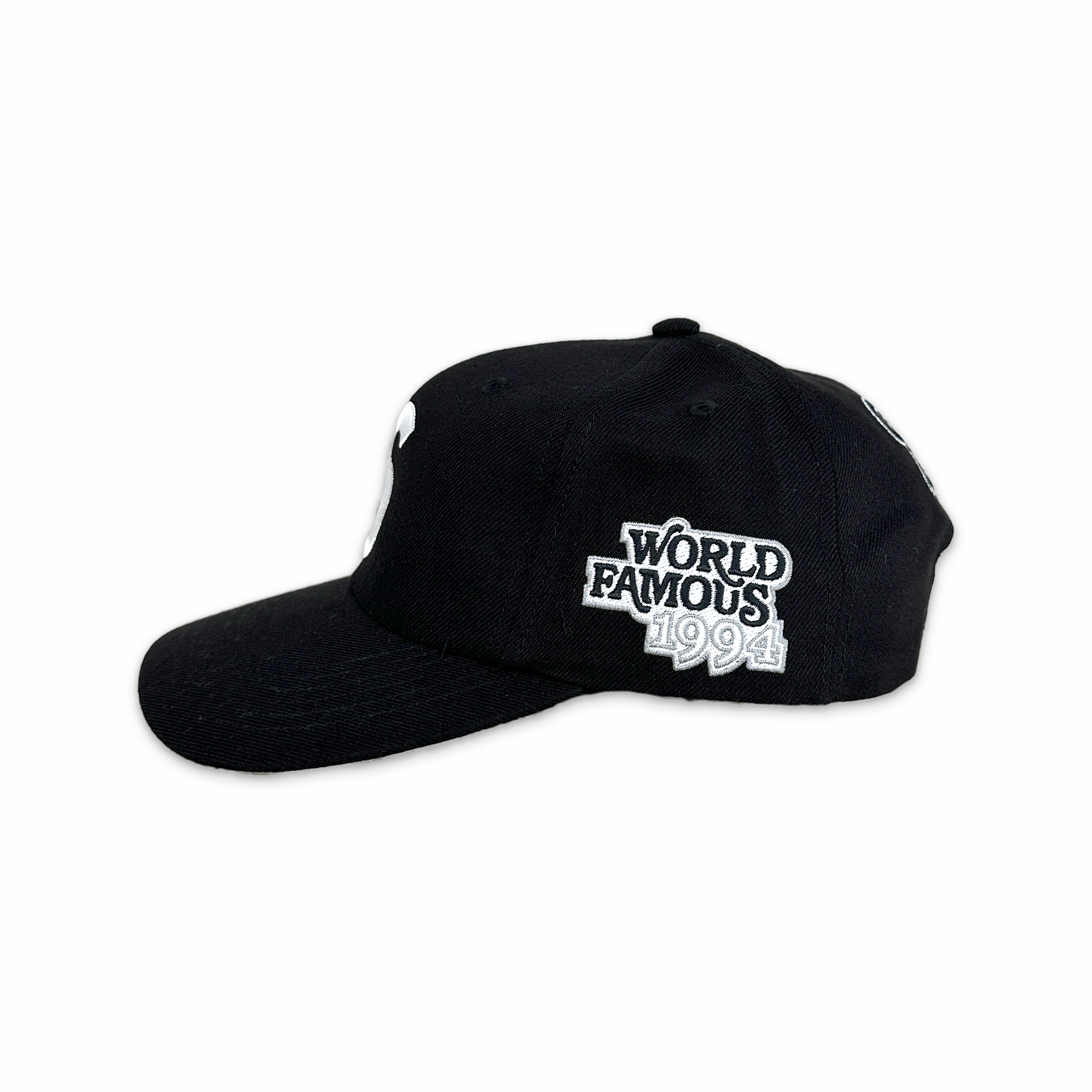 World Famous S Logo 6-Panel Black