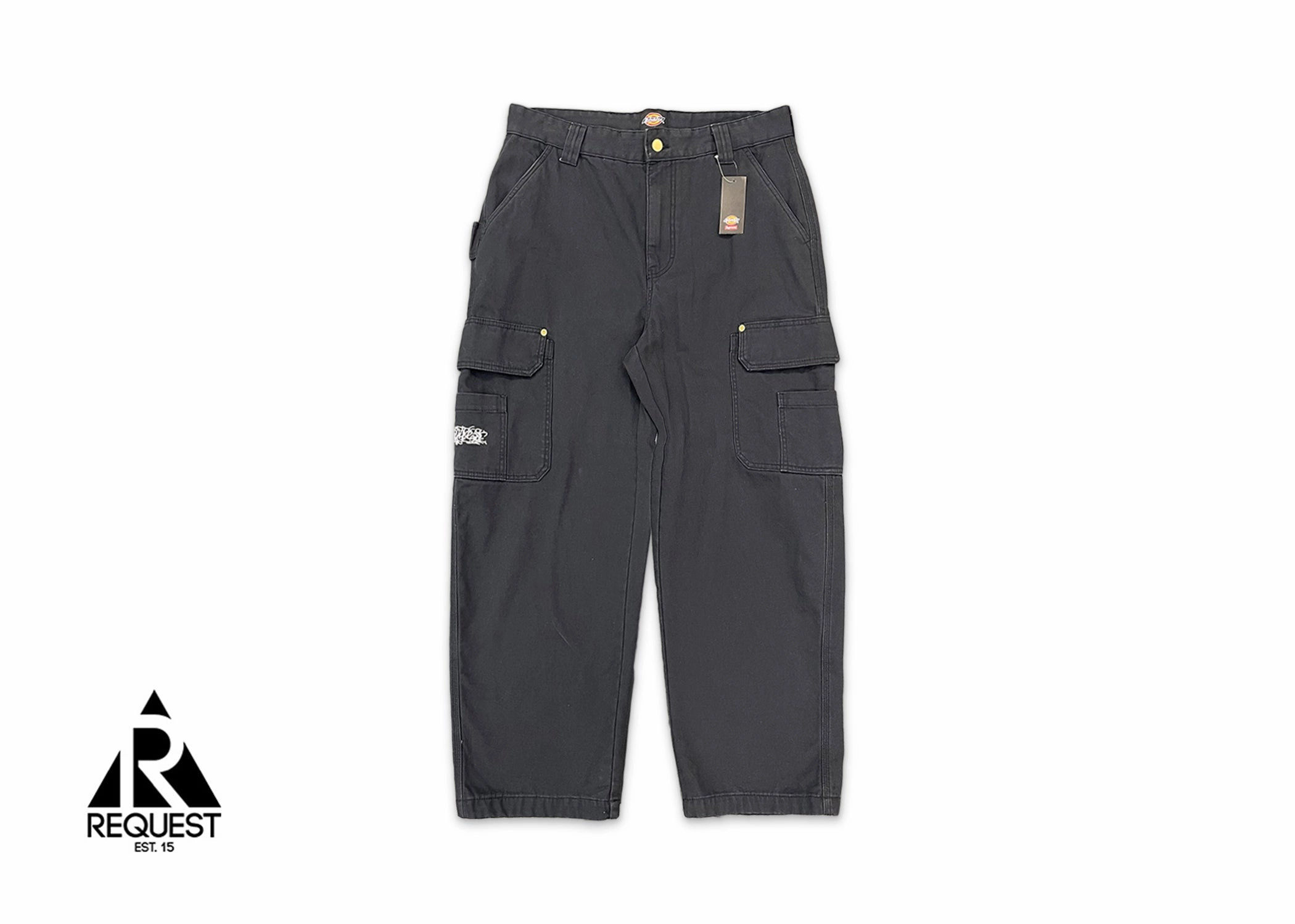 x Dickies Flannel Lined Cargo Pants Black