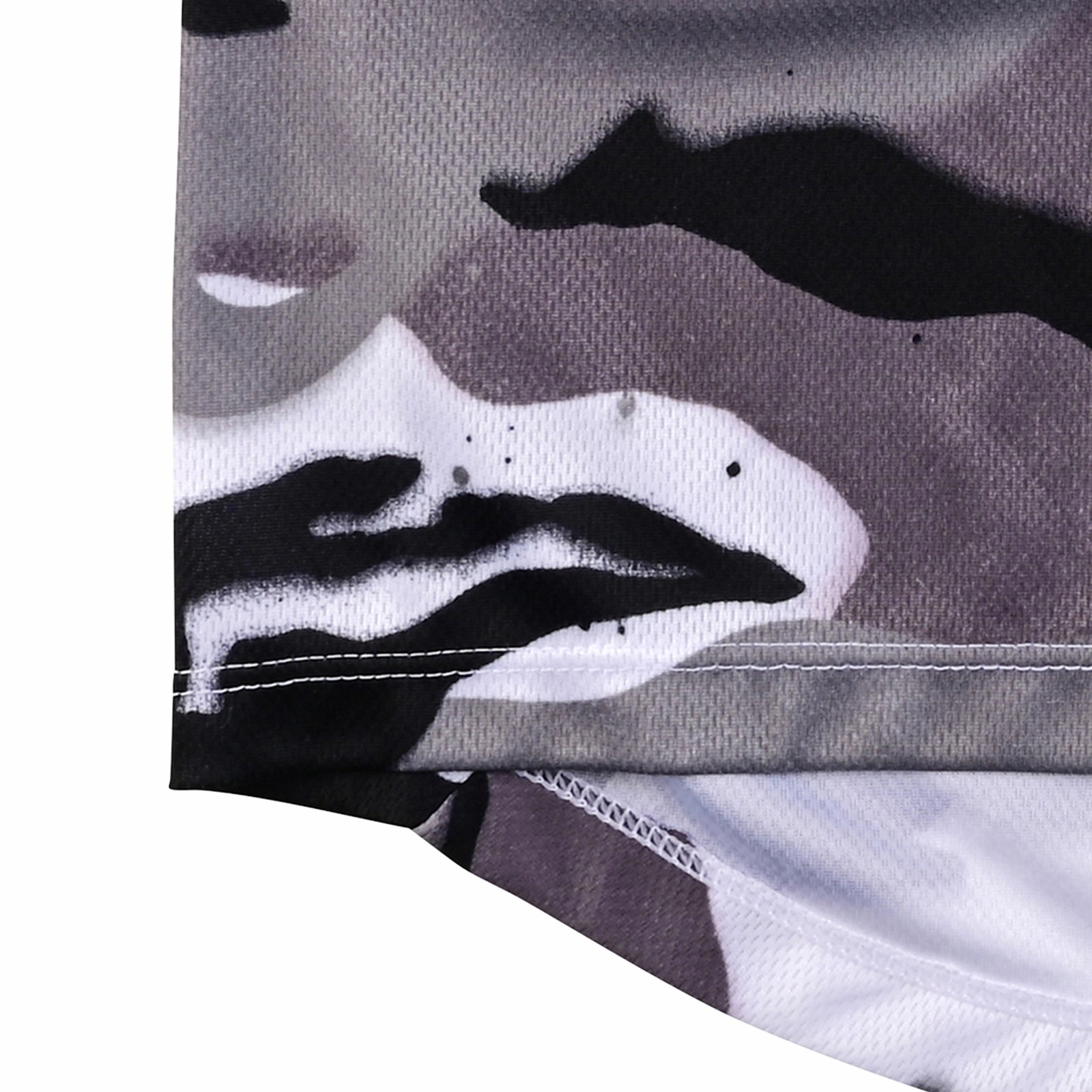 Youth Flowline LS Jersey Spray Camo White